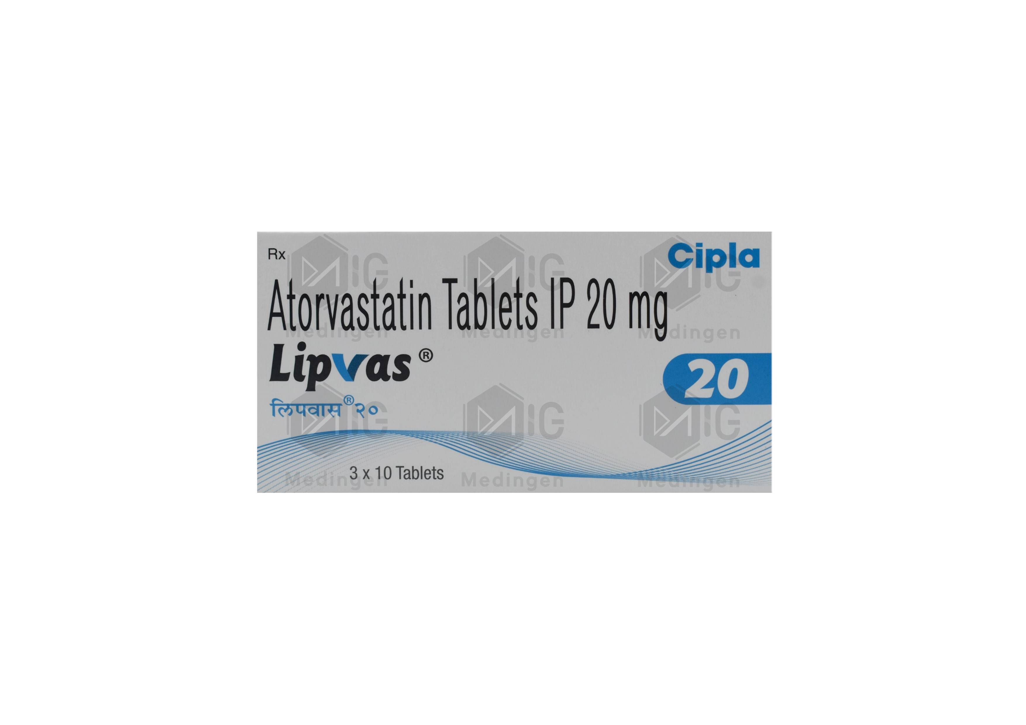 LIPVAS 20MG